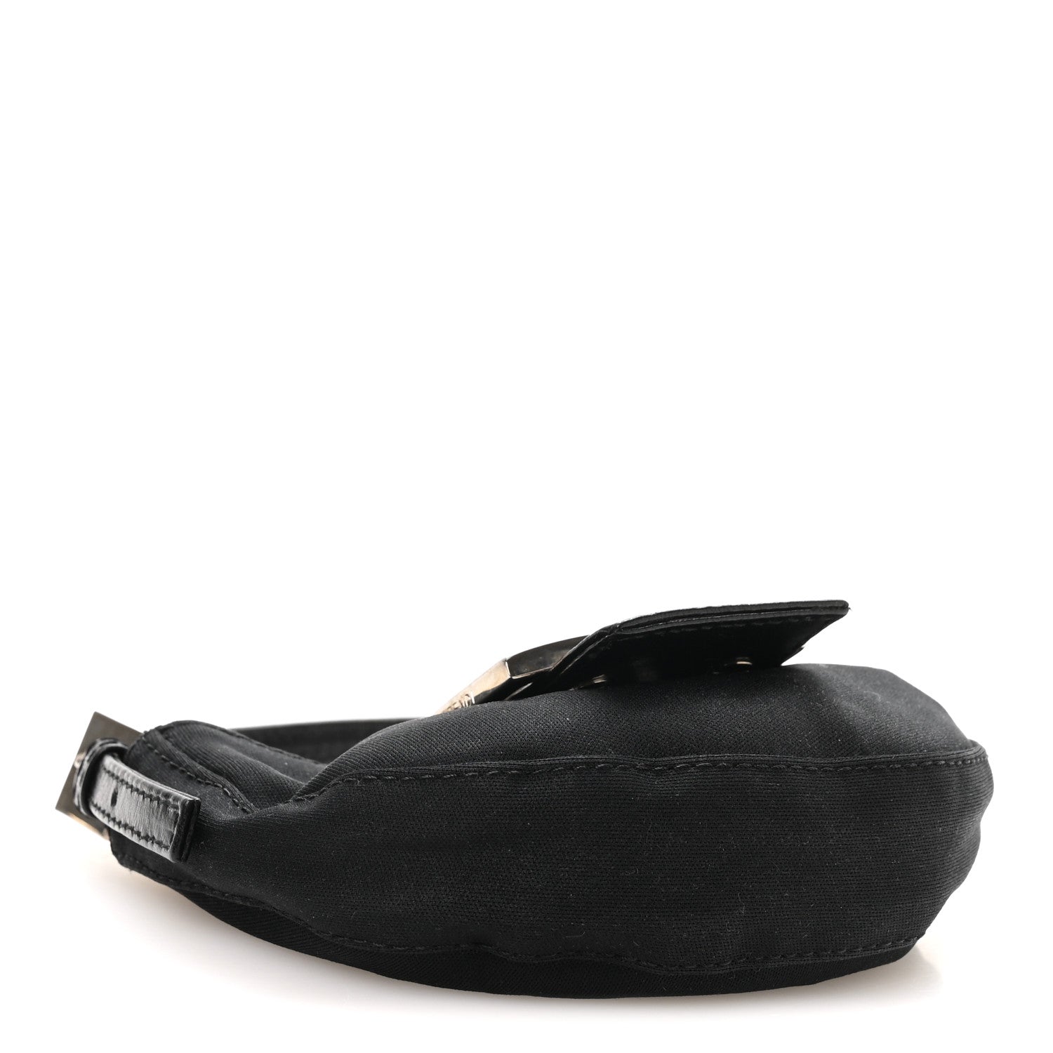 Fendi Neoprene Mini Half Moon Baguette Black