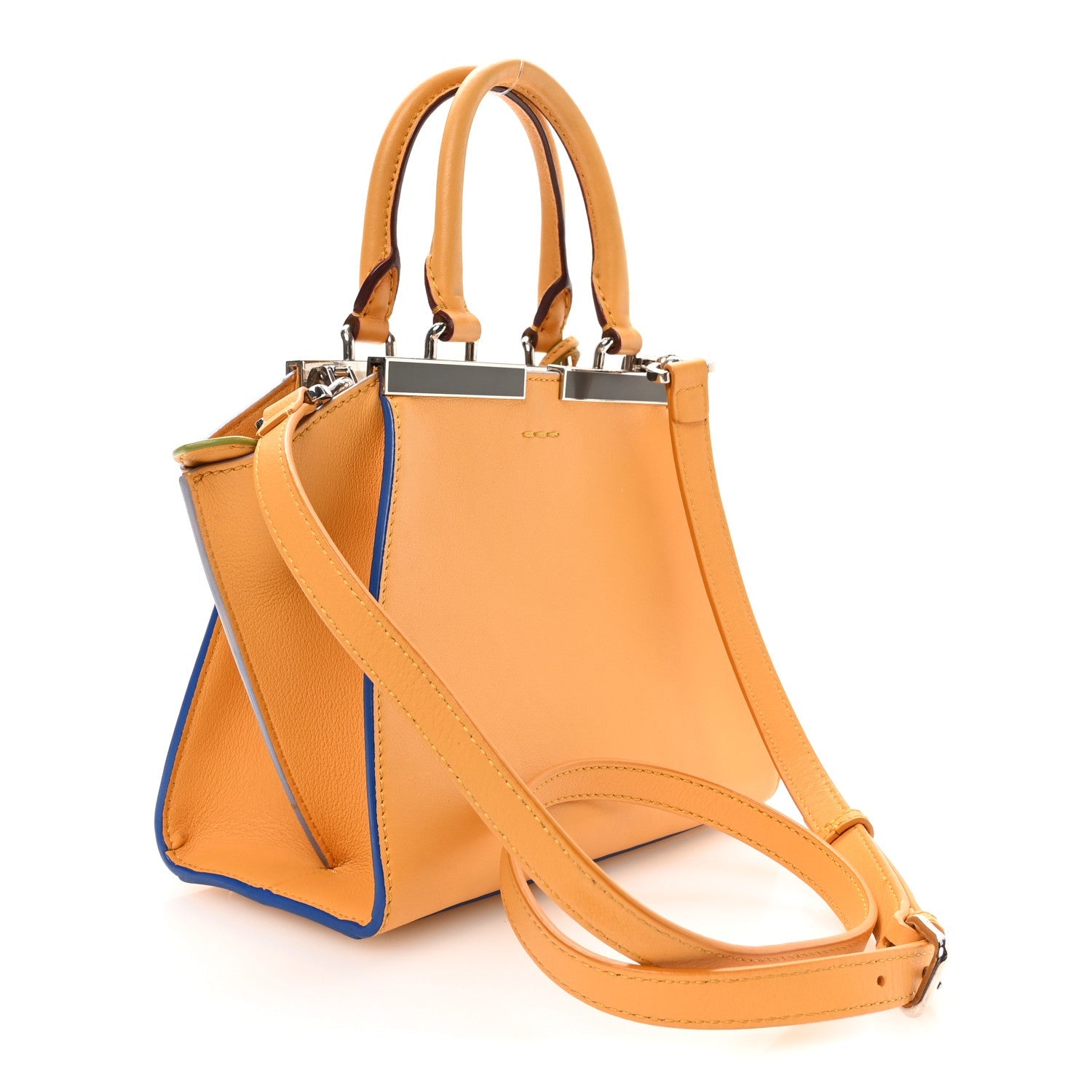 Fendi Vitello Dolce Mini 3jours Tote Miel