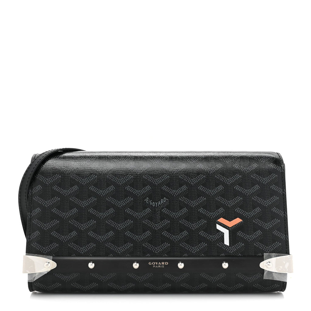 Goyard Monte-Carlo Flat Clutch in Black Goyardine
