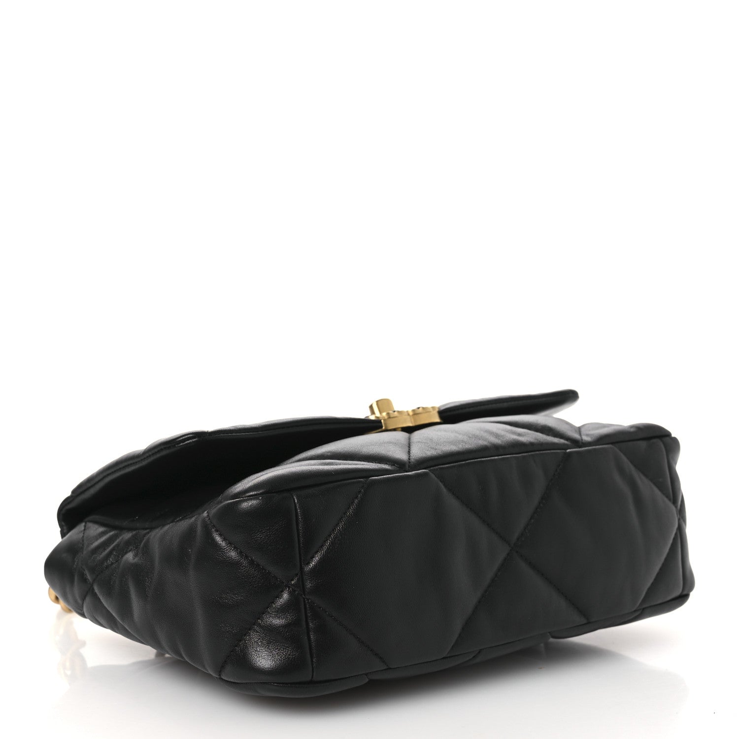 Chanel Lambskin Quilted Medium Chanel 19 Flap Black