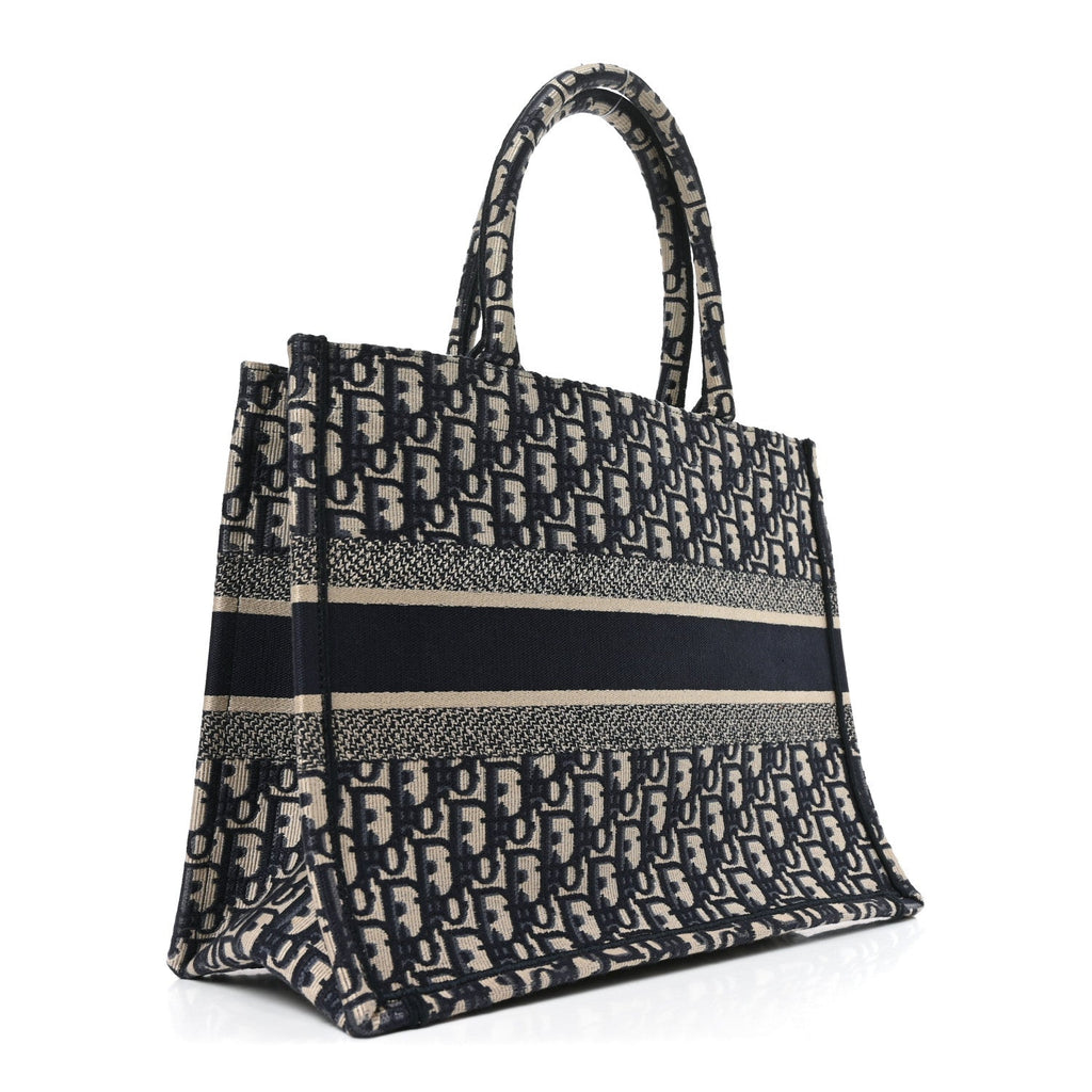 Dior Oblique Medium Book Tote Blue Multicolor