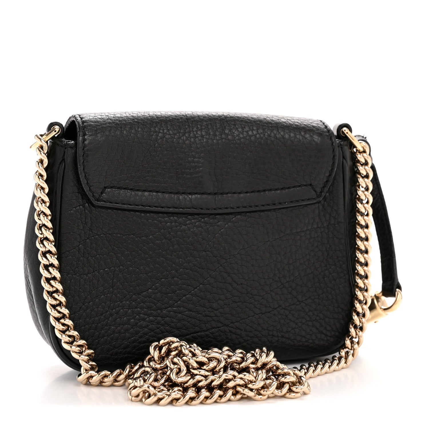 Gucci Pebbled Calfskin Small Soho Flap Crossbody Black