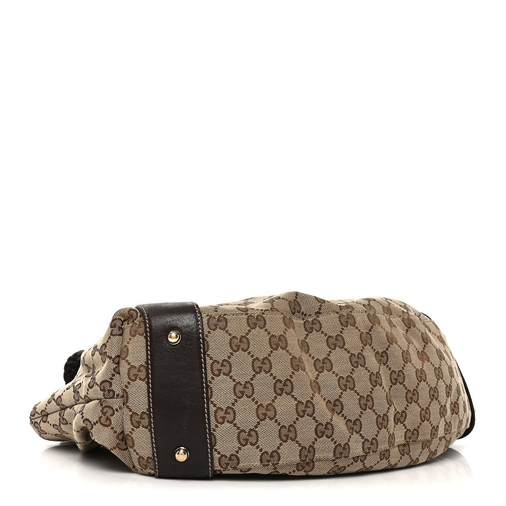 Gucci Monogram Medium Pelham Shoulder Bag Dark Brown