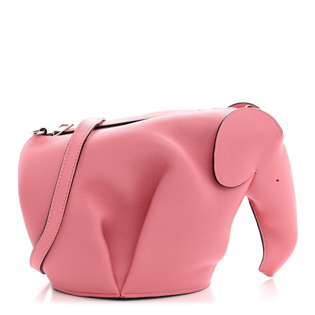 Loewe Calfskin Mini Elephant Crossbody Bag Candy