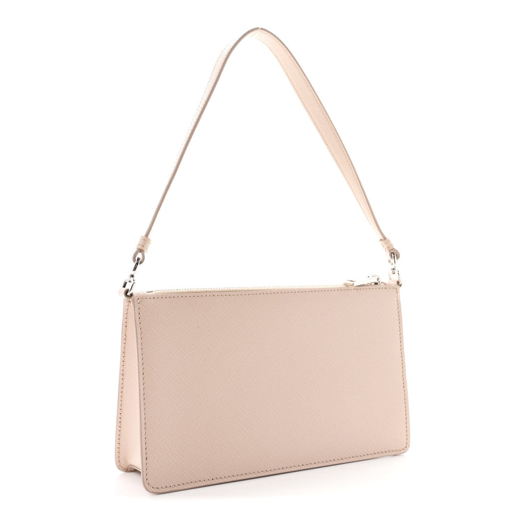 Prada Saffiano Lux Mini Shoulder Bag Ninfea