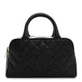 Chanel Caviar Quilted Small Bowler Black
