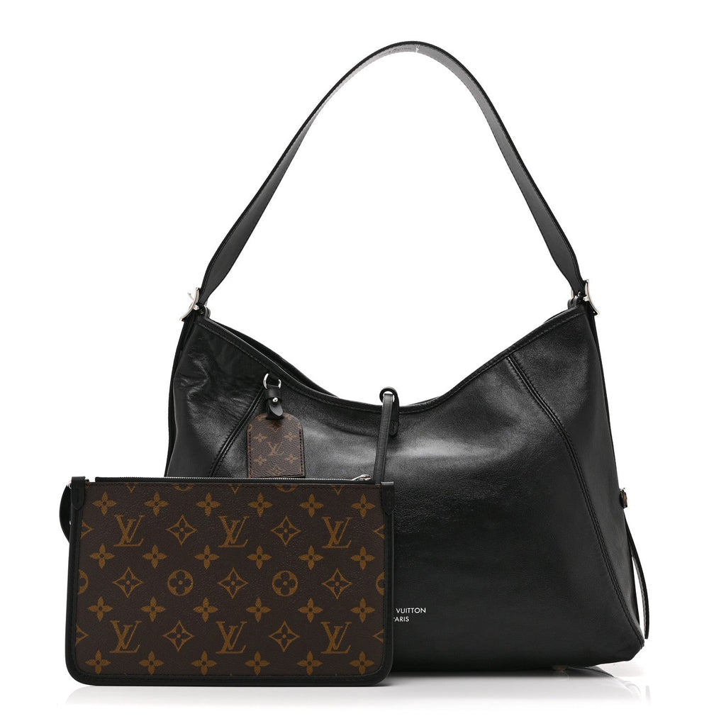 Louis Vuitton Lambskin CarryAll Vibe MM Black