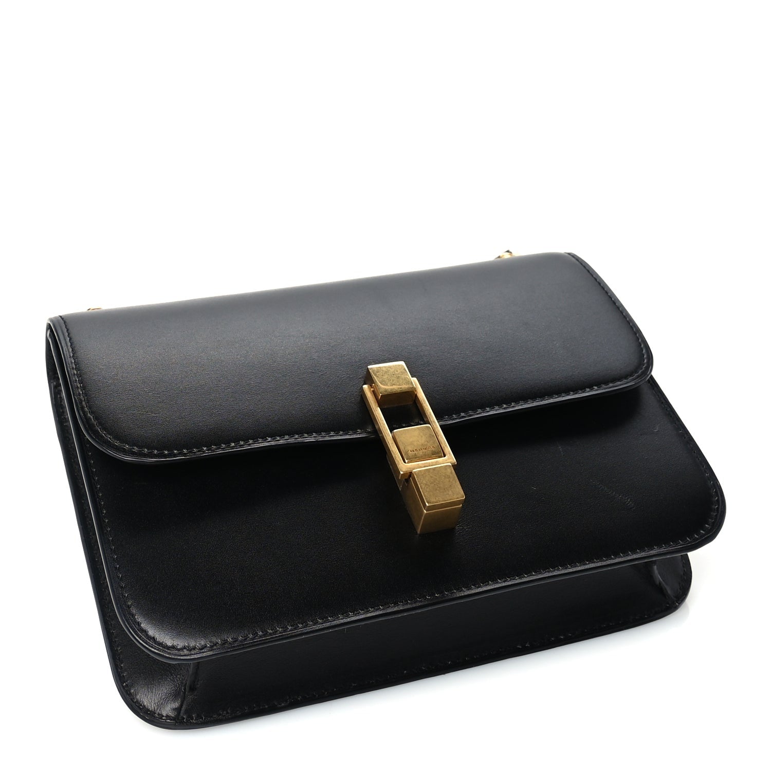 Saint Laurent Smooth Calfskin Carre Satchel Black