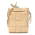 Bottega Veneta Nappa Maxi Intrecciato Cassette Bucket Bag Almond