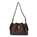Chanel Caviar Quilted Mini Chanel 25 Handbag Dark Brown