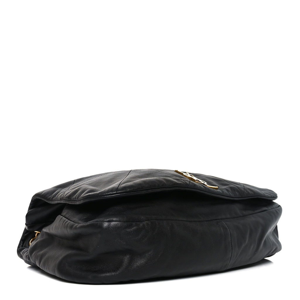 Saint Laurent Lambskin Matelasse Monogram Large Jamie 4.3 Black