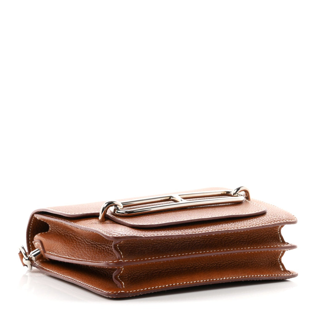 Hermès Barenia Faubourg Mini Sac Roulis Fauve