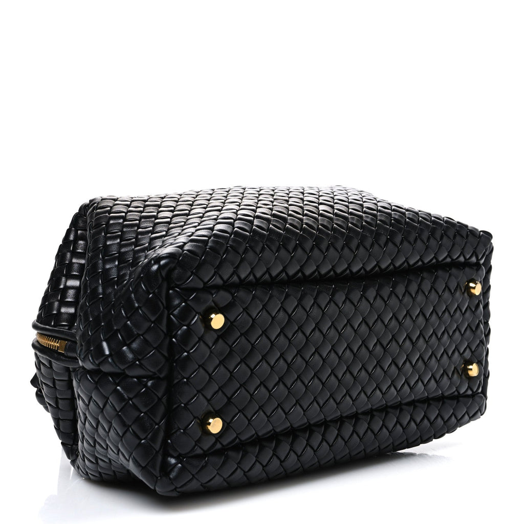 Bottega Veneta Nappa Intrecciato Medium Bauletto Black