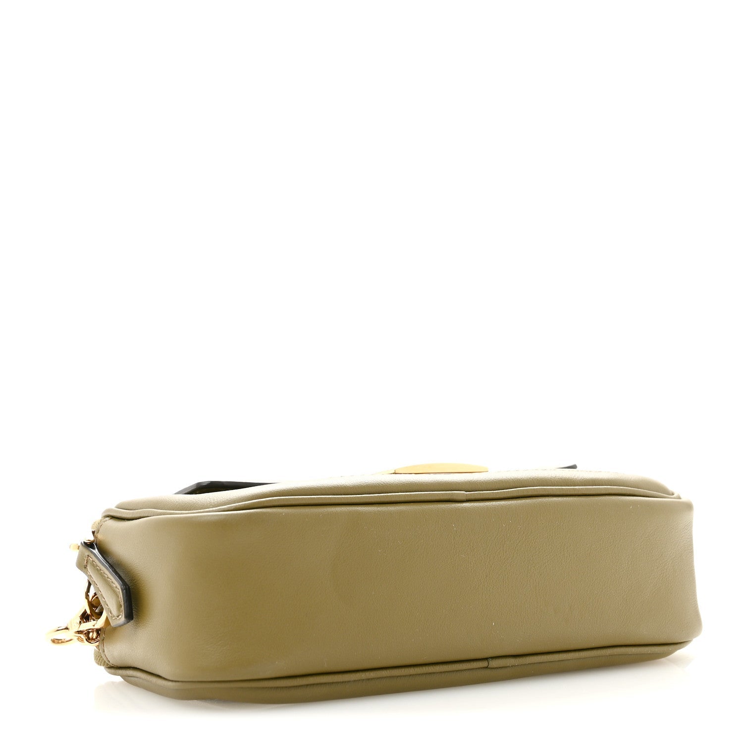 Fendi Vitello Grace Matte Easy Baguette Olive