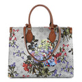 Louis Vuitton Metallic Monogram LV Garden OnTheGo MM Silver