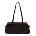 Balenciaga Suede Calfskin Small Carrie Bowling Bag Light Espresso
