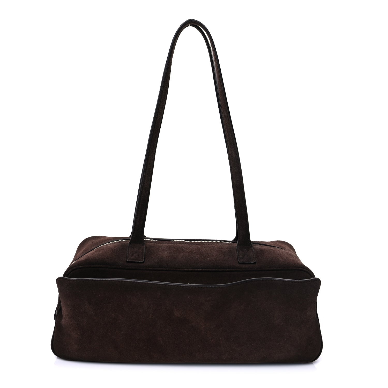 Balenciaga Suede Calfskin Small Carrie Bowling Bag Light Espresso