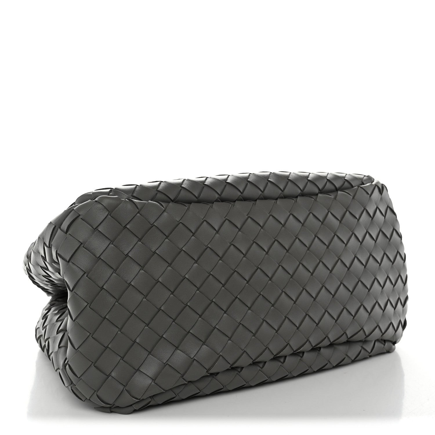 Bottega Veneta Nappa Intrecciato Medium Campana Shoulder Bag Basalt