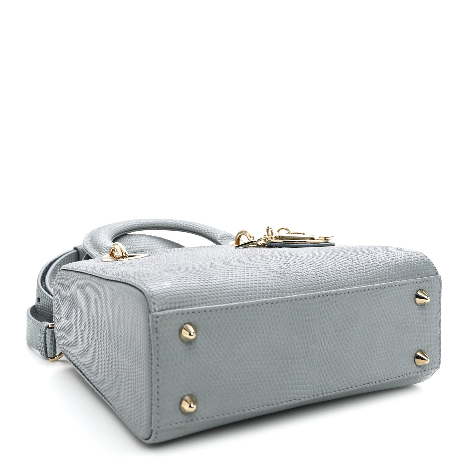 Dior Lizard Small Lady Dior Cloud Blue