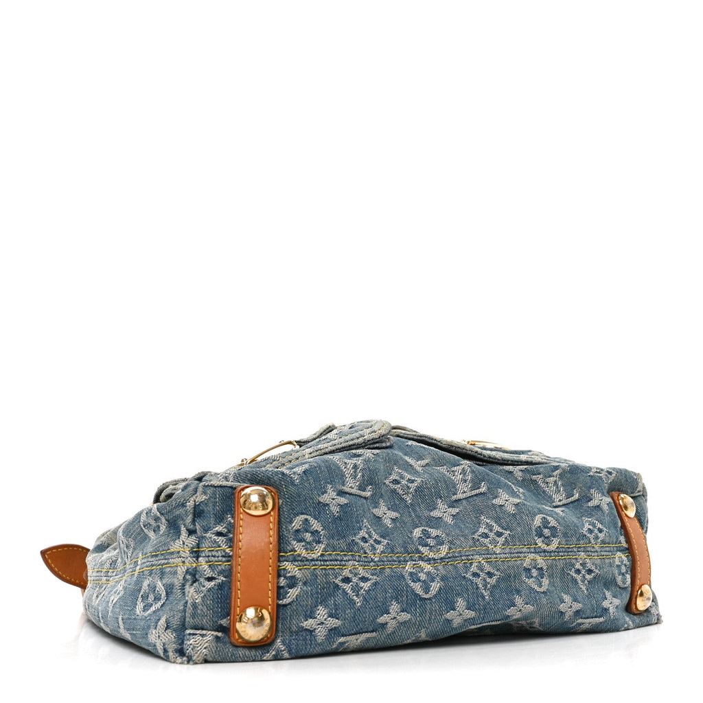 Louis Vuitton Monogram Denim Baggy PM Blue