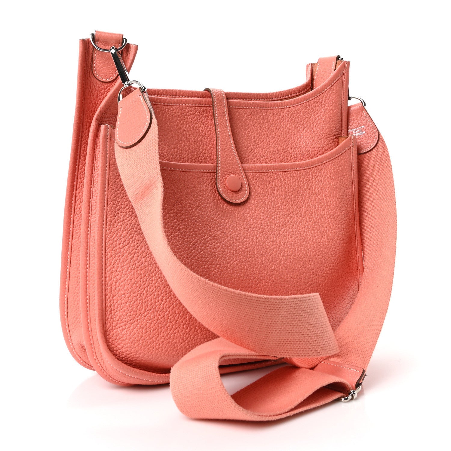 Hermès Taurillon Clemence Evelyne III PM Crevette