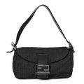 Fendi Nylon Zucca Baguette Black