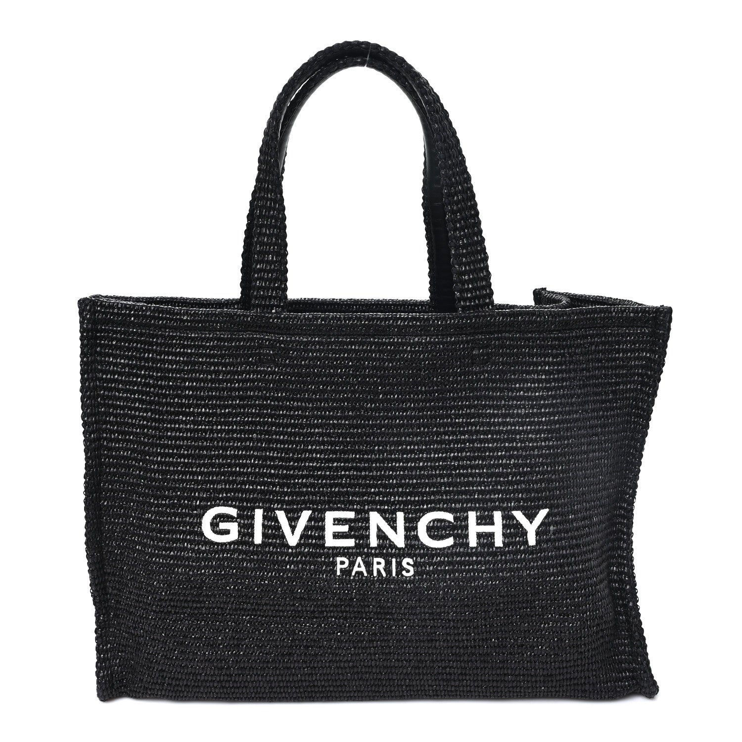 Givenchy Raffia Large G Shopping Tote Black