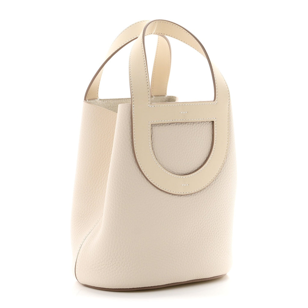 Hermès Taurillon Clemence Swift In-The-Loop 18 Bag Craie