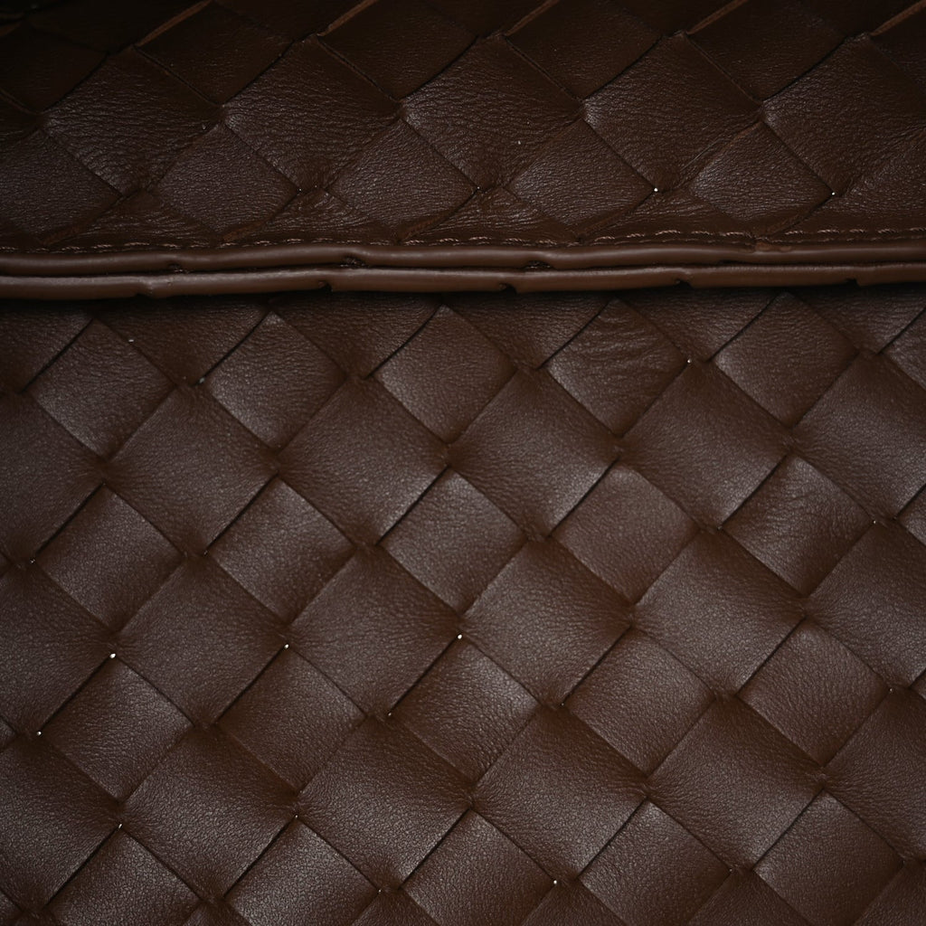 Bottega Veneta Intrecciato Medium Campana Shoulder Bag Tannin