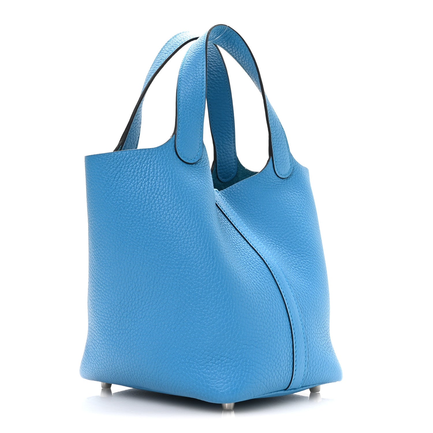 Hermès Taurillon Clemence Picotin Lock 18 PM Bleu Frida