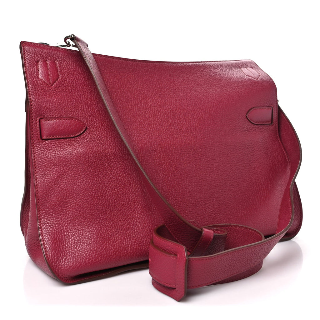 Hermès Taurillon Clemence Jypsiere 34 Rubis