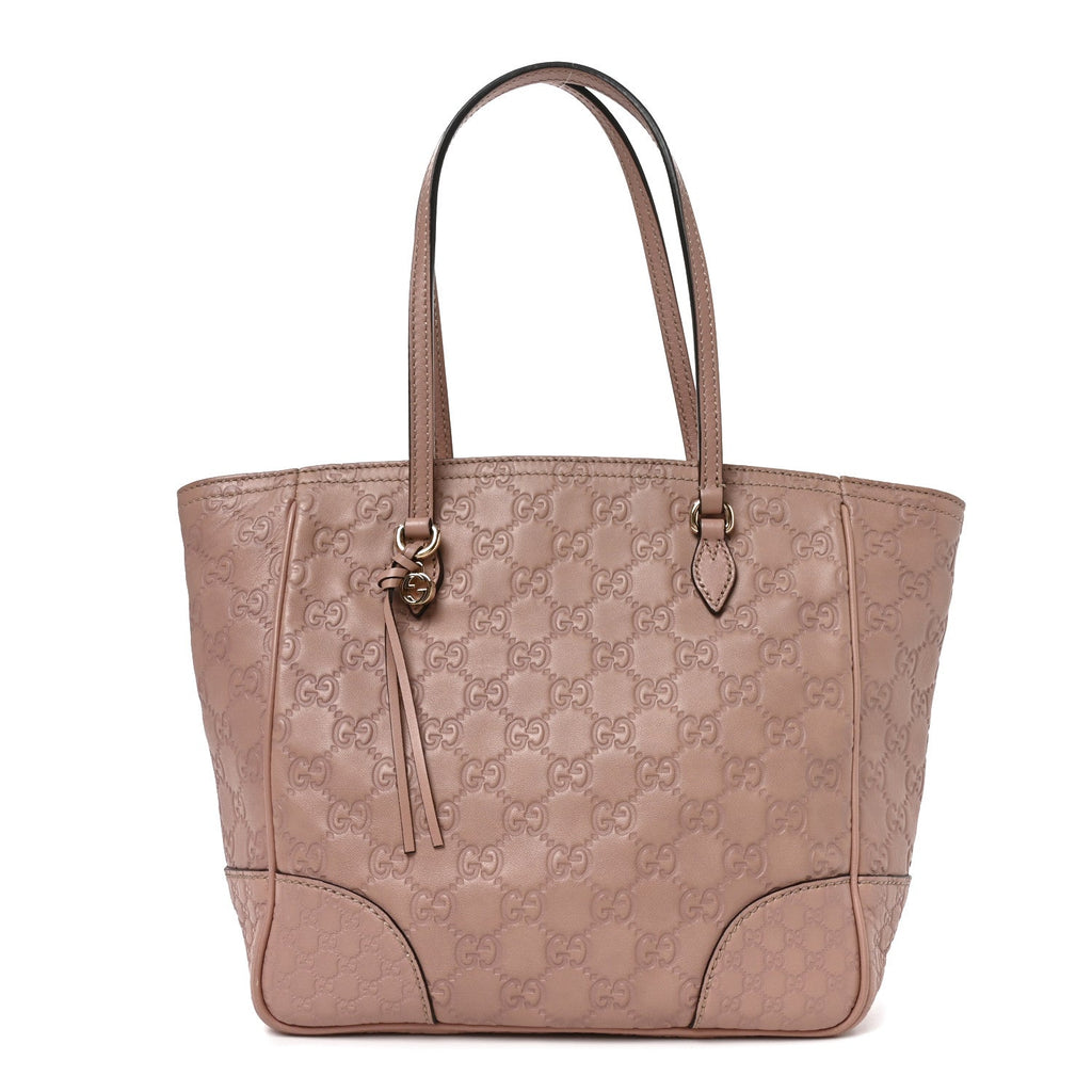 Gucci Guccissima Small Bree Zippered Tote Soft Pink