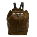 The Row Saddle Calfskin Backpack 11 Muschio