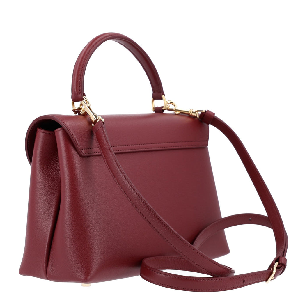 Celine Supple Grained Calfskin Medium Nino Light Burgundy