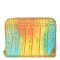 Louis Vuitton Crocodile Zippy Coin Purse Yellow Multicolor