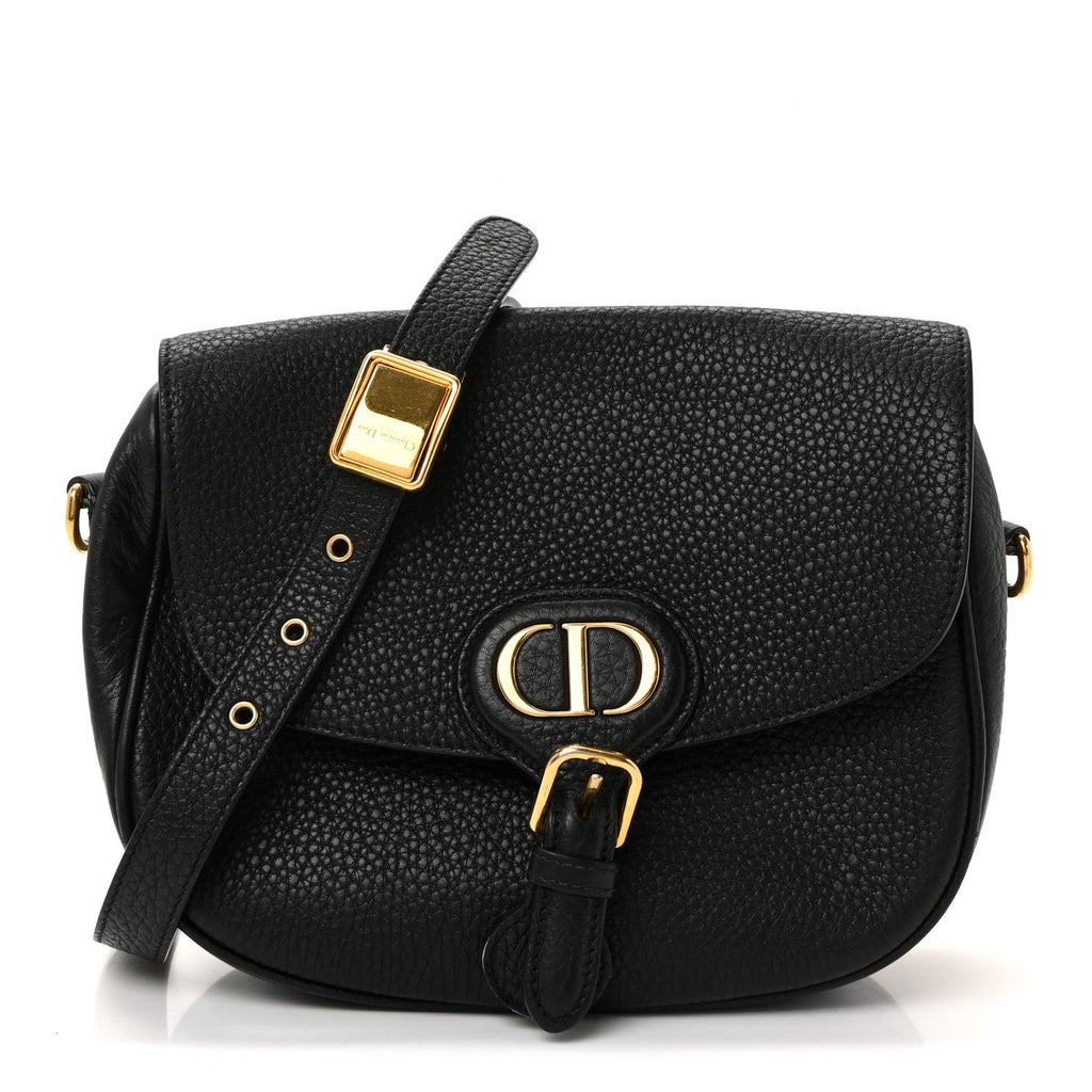Dior Grained Calfskin Medium Bobby Flap Black