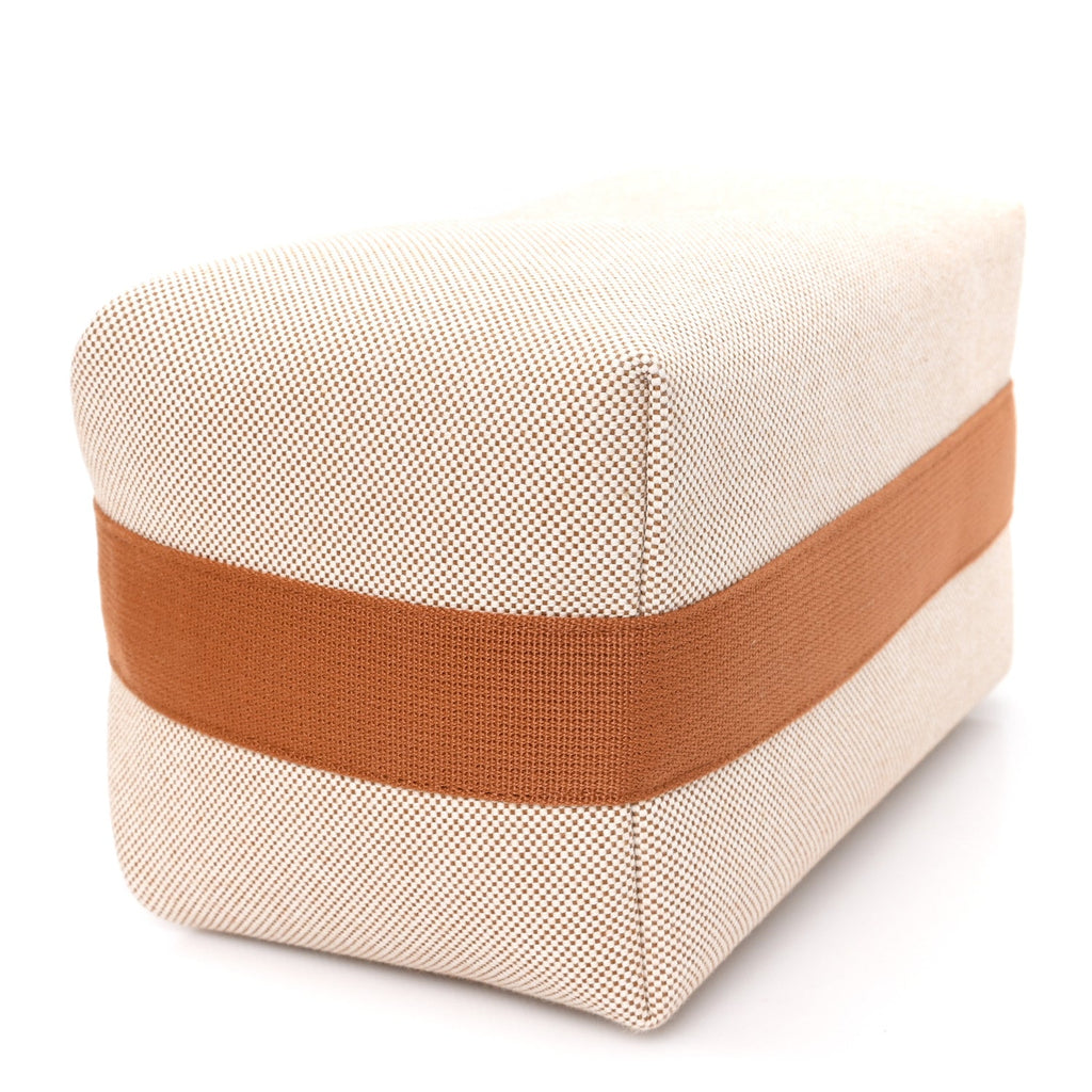 Hermès Canvas Large Bride-A-Brac Cabriole Case Biscuit