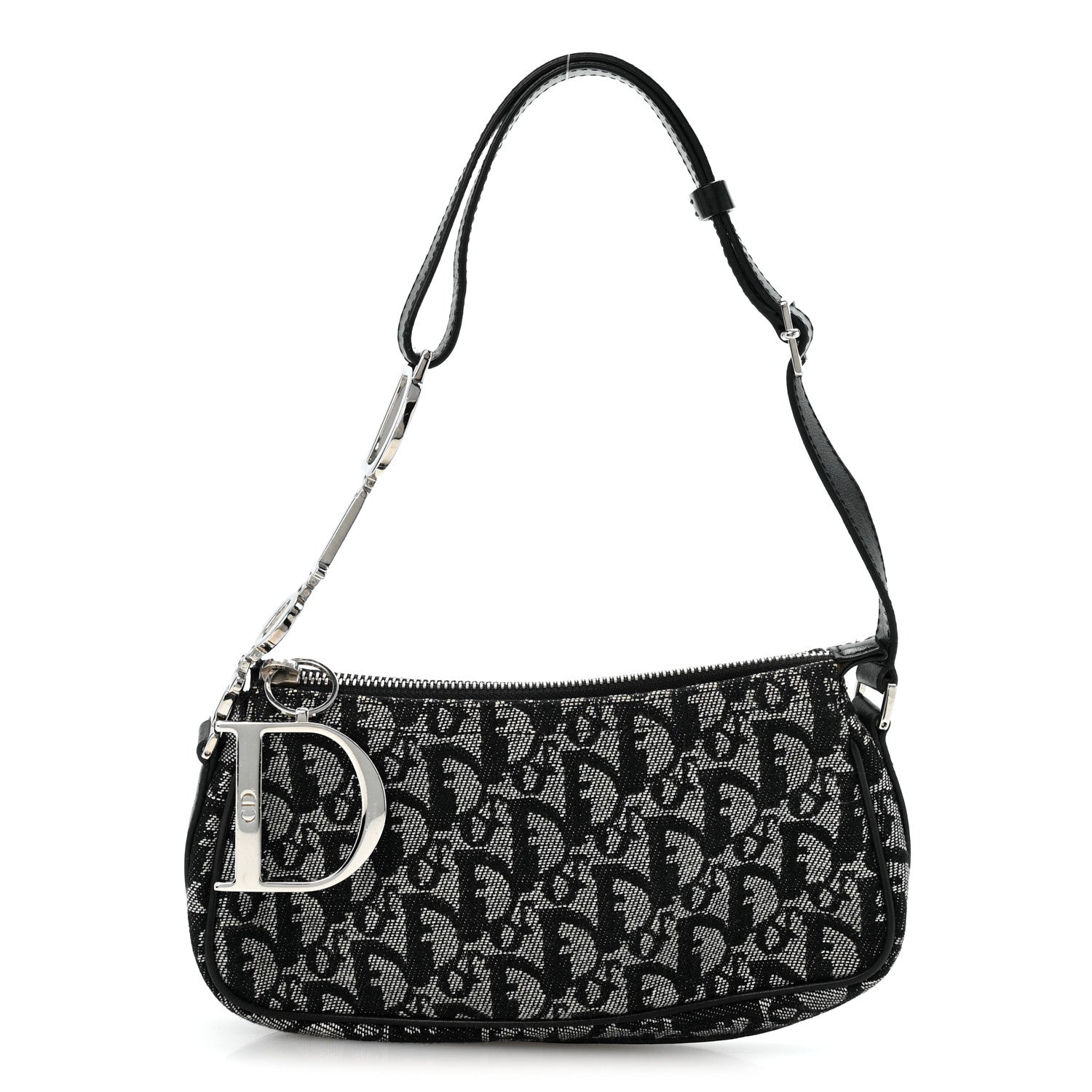 Dior Monogram Shoulder Bag Pochette Blue