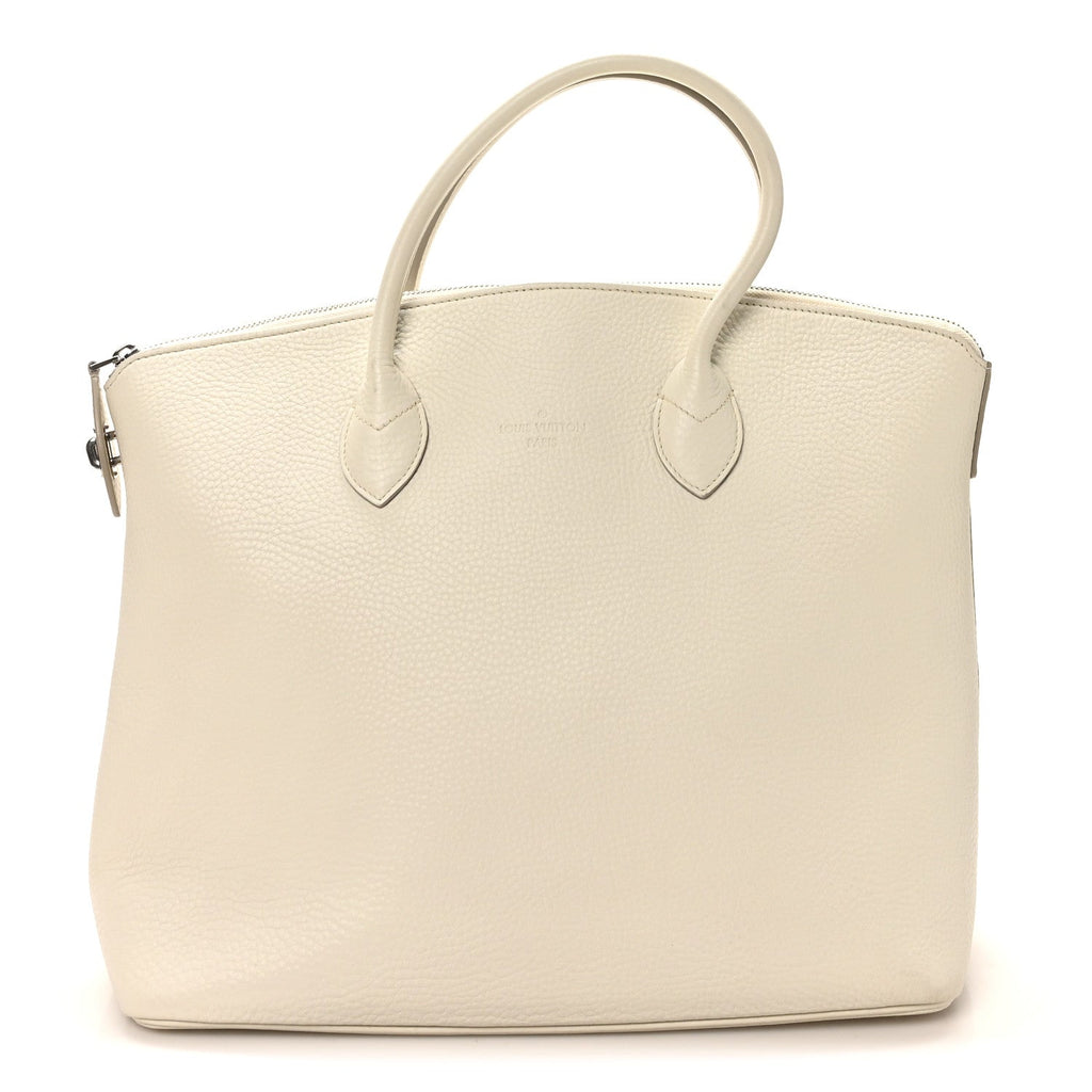 Louis Vuitton Veau Ecorce Haute Maroquinerie Lockit MM Ivory