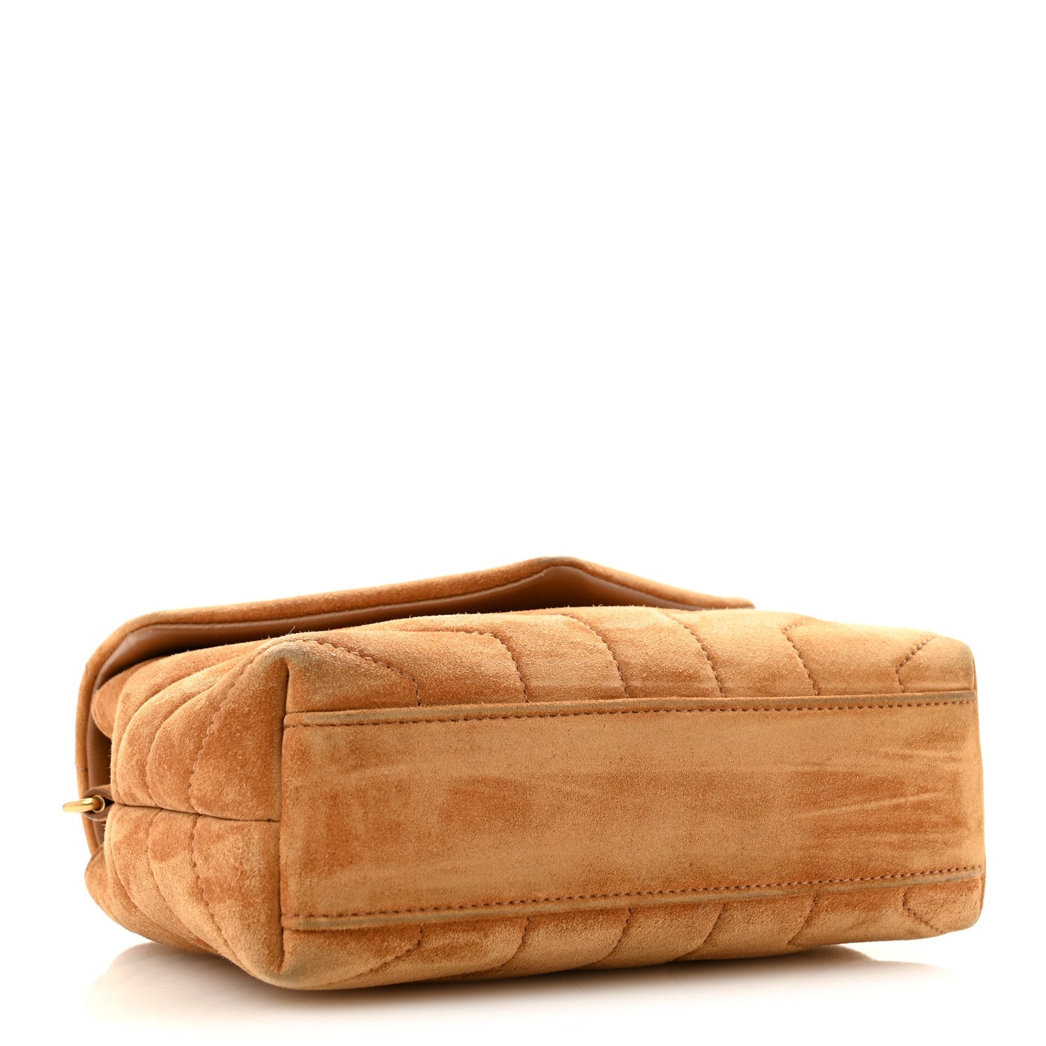 Saint Laurent Suede Toy Loulou Shoulder Bag Cinnamon