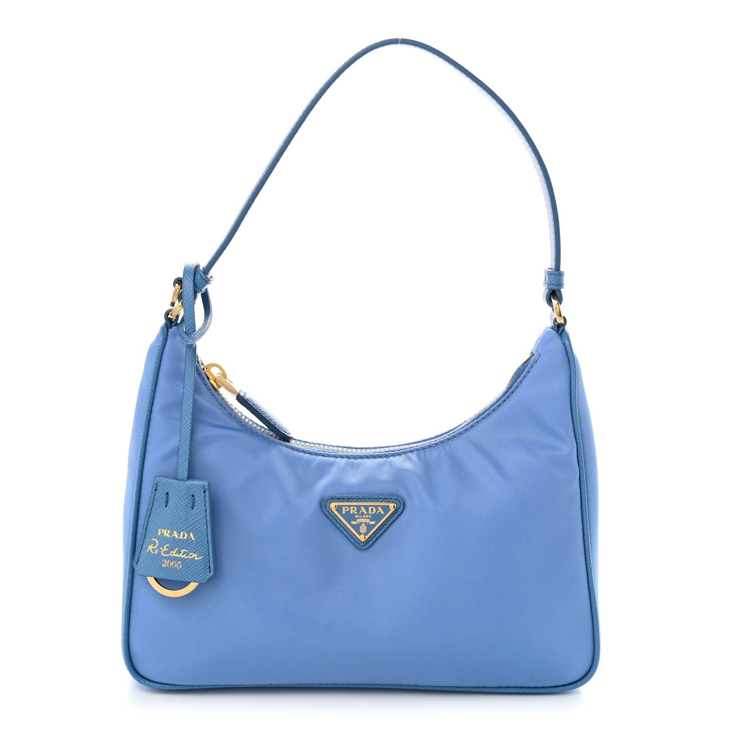 Prada Tessuto Nylon Saffiano Mini Re-Edition 2005 Bag Onda