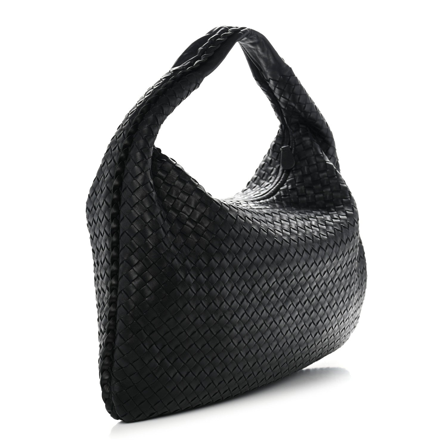 Bottega Veneta Nappa Intrecciato Large Veneta Hobo Black