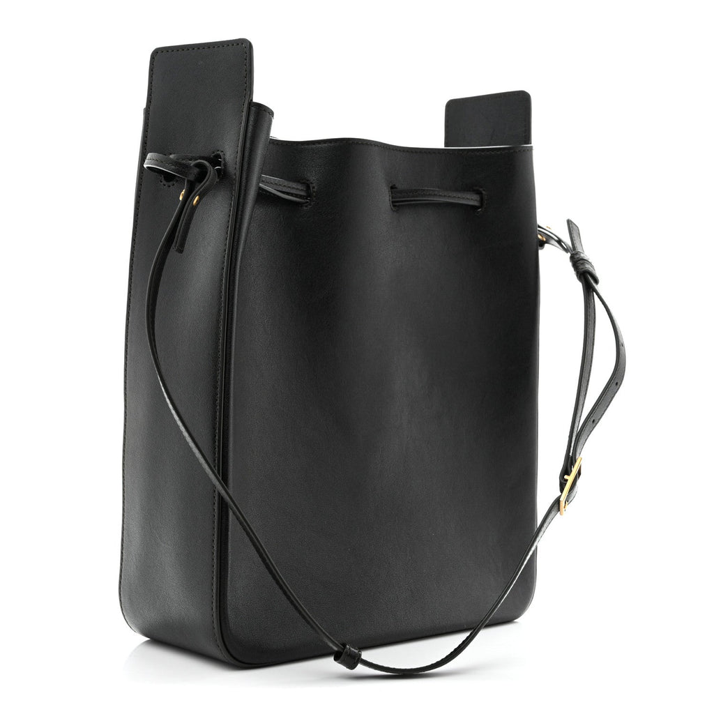 Saint Laurent Calfskin Large Bucket Bag New Vert Fonce