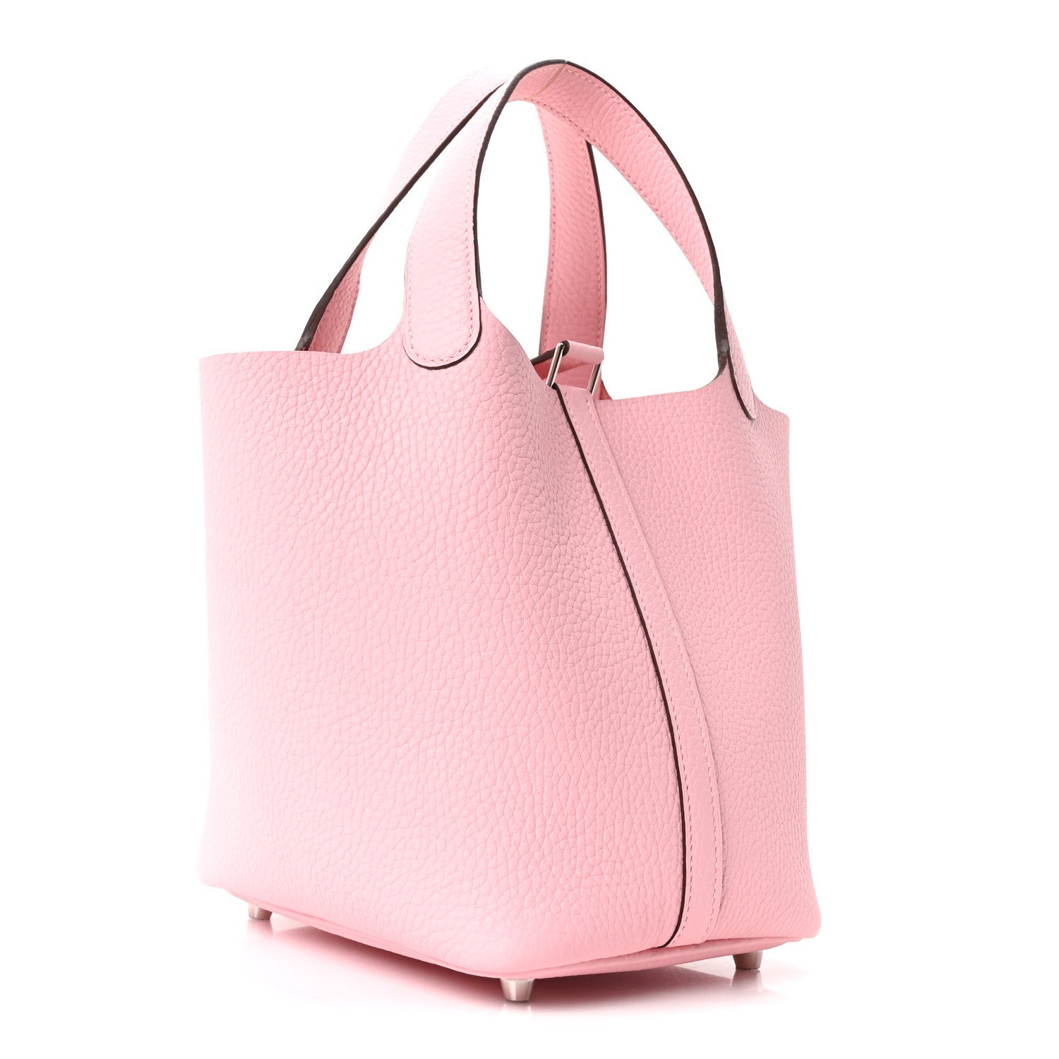Hermès Taurillon Clemence Picotin Lock 18 PM Rose Sakura