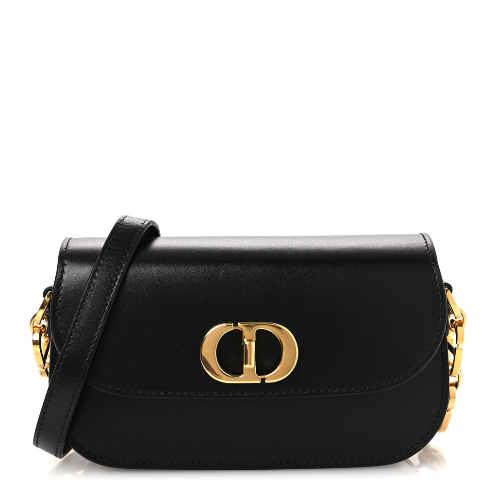 Dior Box Calfskin 30 Montaigne Small Avenue Bag Black