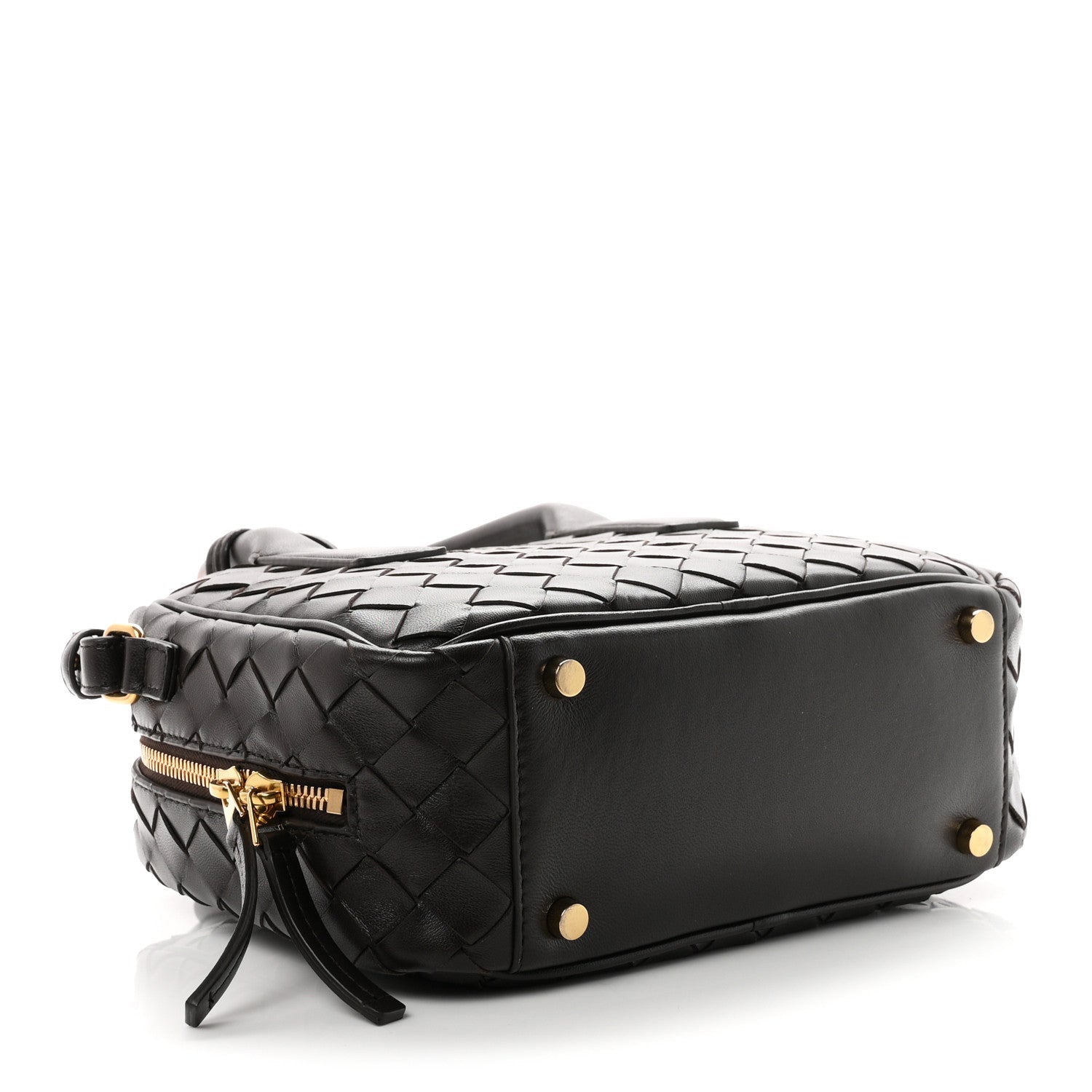 Bottega Veneta Lambskin Intrecciato Small Getaway Fondant
