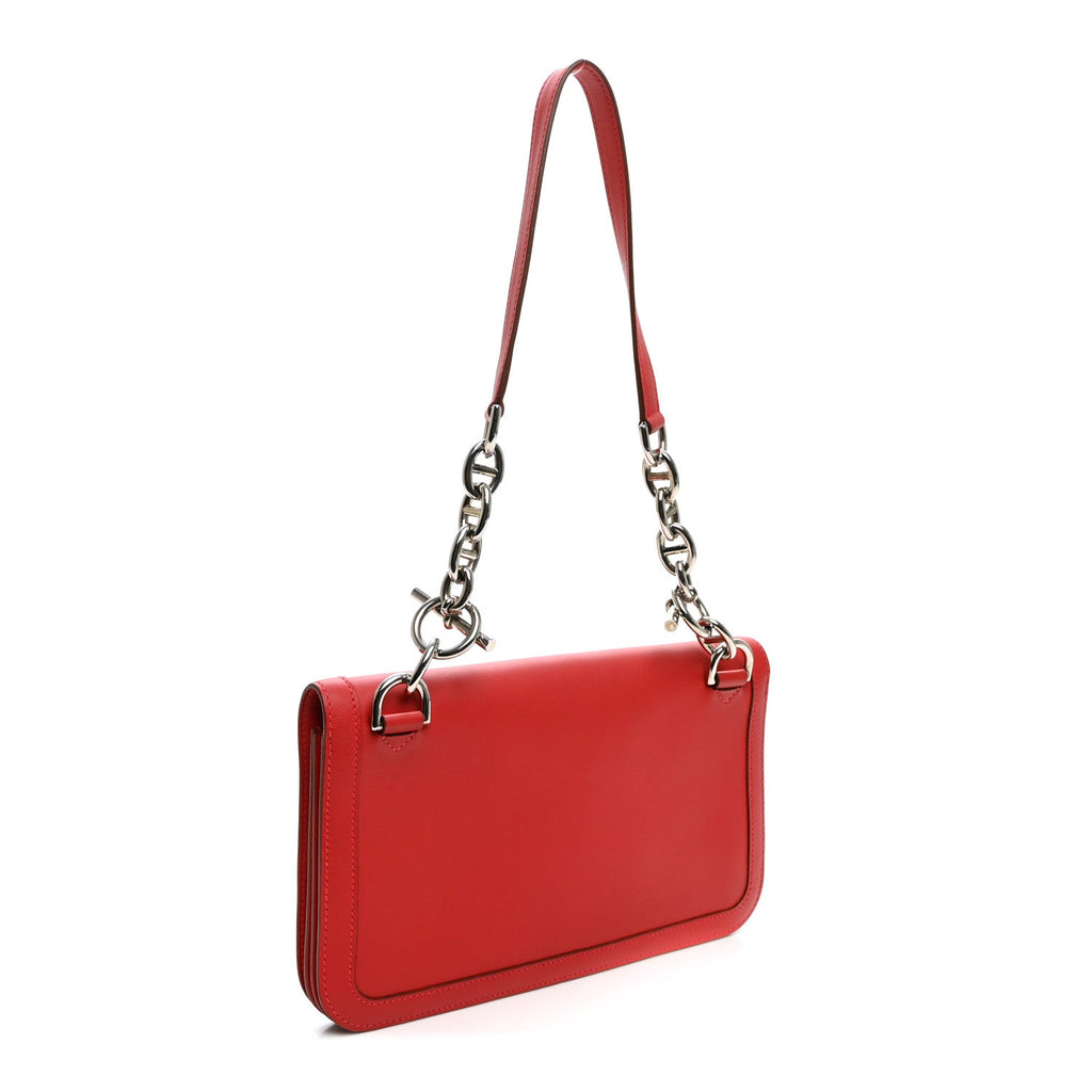 Hermès Swift Sac Chaine D'Ancre Shoulder Bag Vermillion