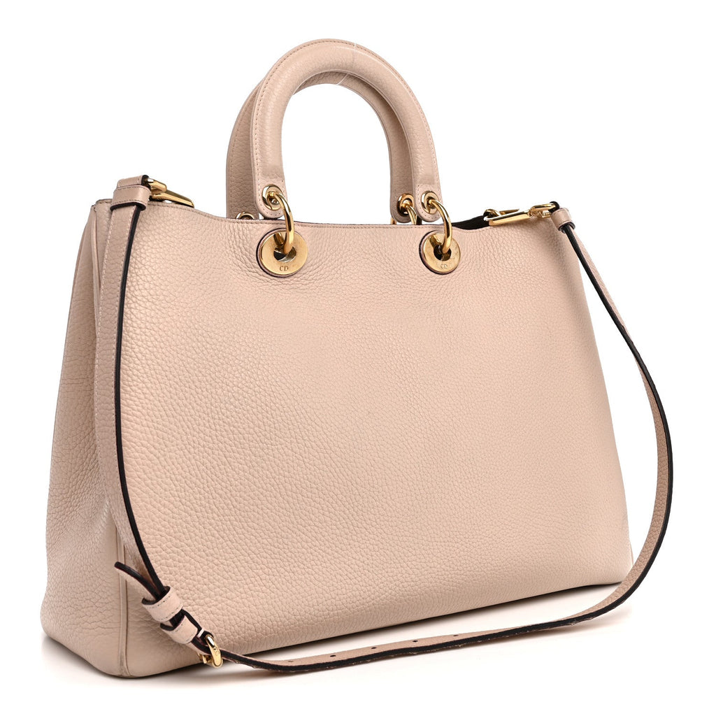Dior Bullcalf Large Diorissimo Tote Rose Poudre