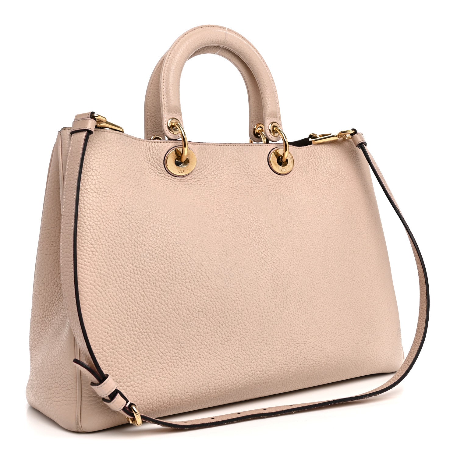 Dior Bullcalf Large Diorissimo Tote Rose Poudre