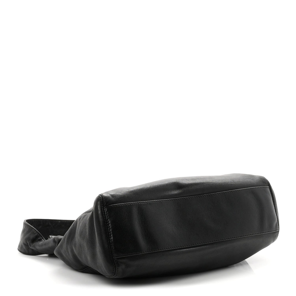 Chanel Lambskin CC Tassel Shoulder Bag Black